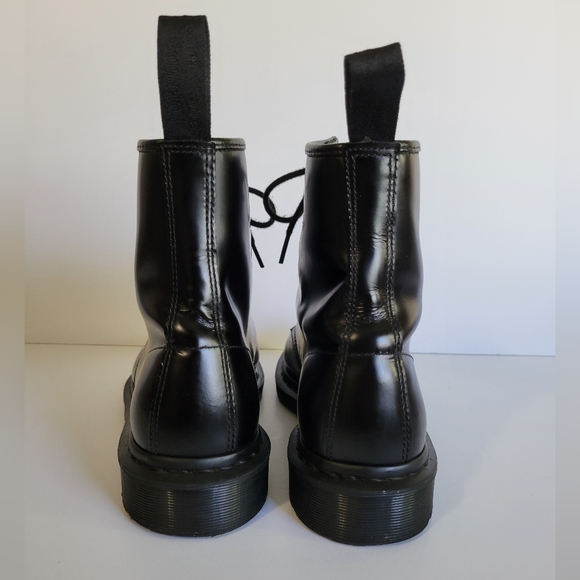 Dr. Marten's 1460 Mono Smooth Leather Lace Up Boots High Shine Size 10 - Picture 5 of 10